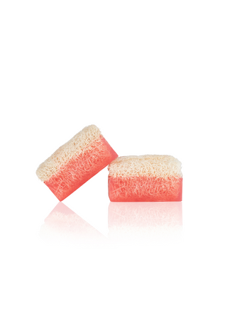 Luffa-Rosen-Seife-Natur-Handgemacht