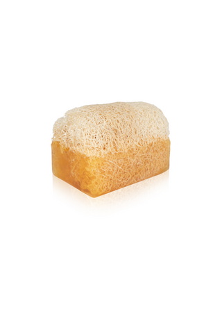 Zitronen Seife mit Luffa