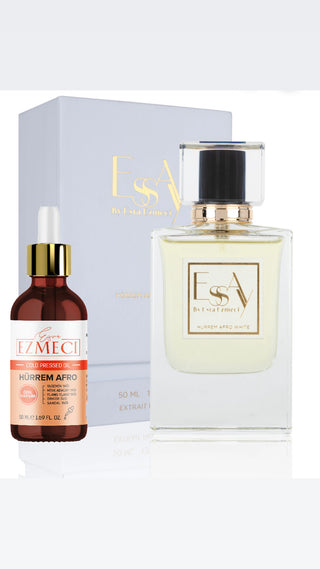 Esra Ezmeci Hürrem Afro Luxus Set white Parfum