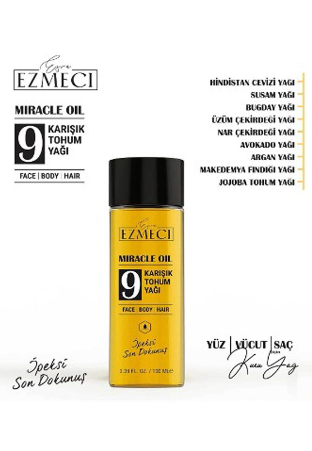 Esra Ezmeci Miracle Oil 9 Tohum Yagi