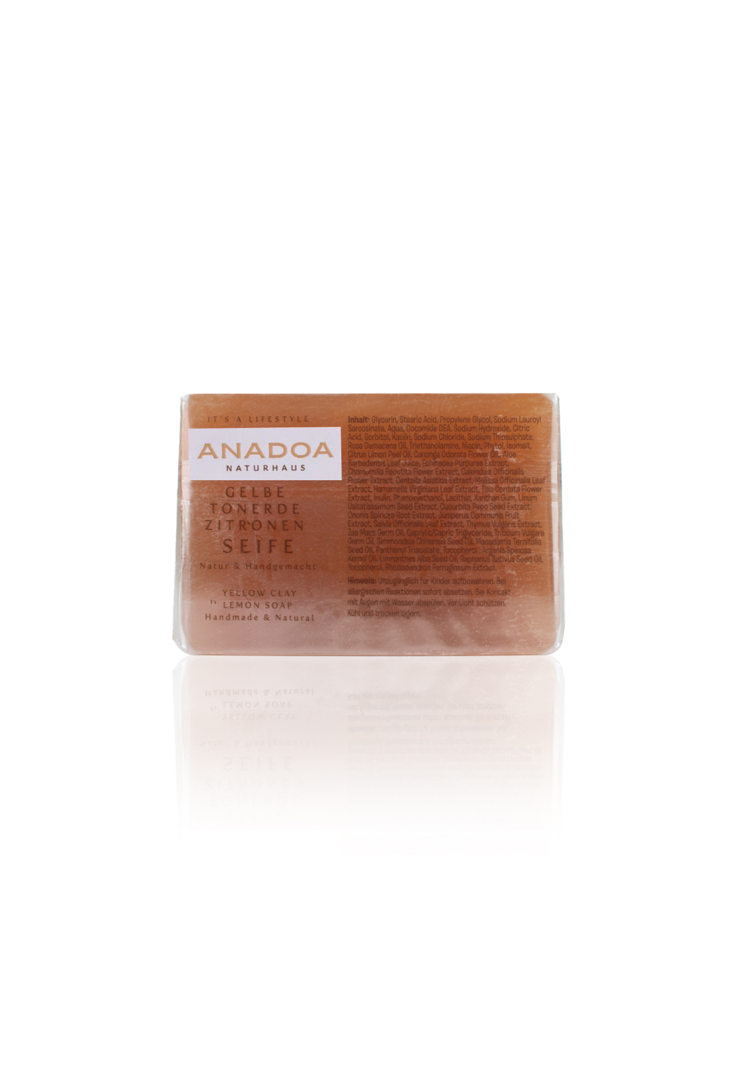 Anadoa - Yellow Clay Lemon Natural Soap - Handmade