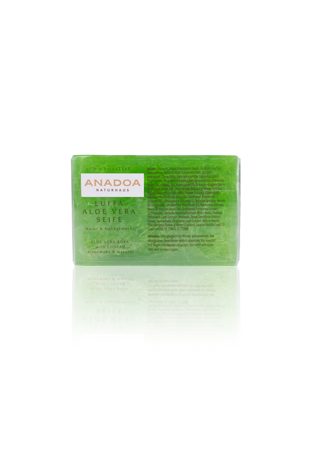 Aloe Vera Seife mit Luffaschwamm