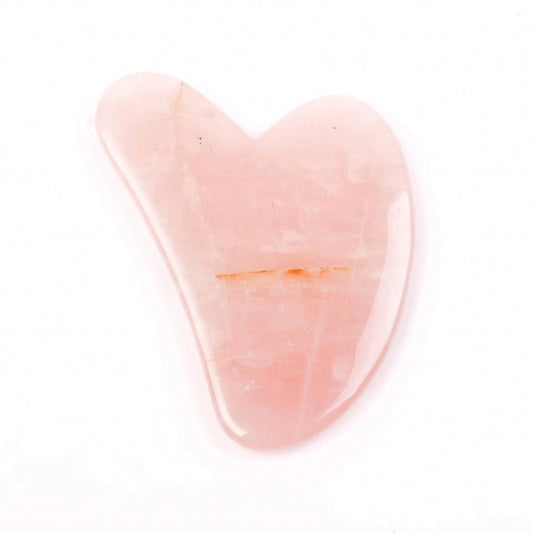 Esra Ezmeci Gua Sha Rose Quartz Natural Stone for Facial Massage